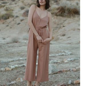 Gorgeous Silk Noil Cypress jumpsuit
